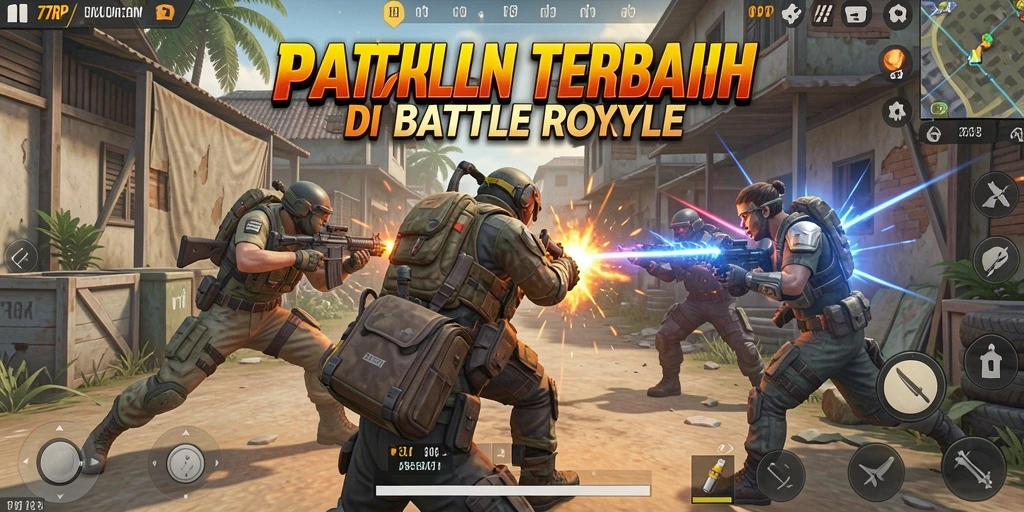 Tampilan gameplay 77RP yang intens dan mendebarkan di medan perang.