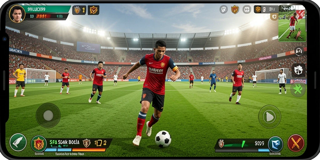 Gameplay menegangkan dan seru di 99LUCK99 saat bertanding.