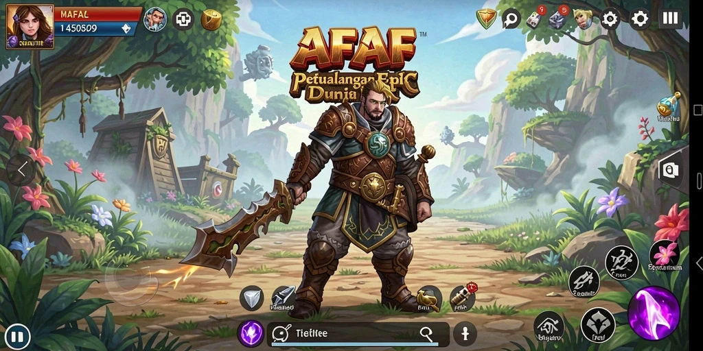 Tampilan gameplay menakjubkan di AFAF dengan petualangan mendebarkan.