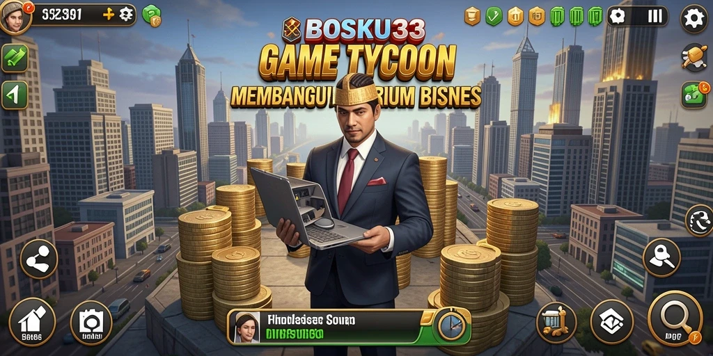 Tampilan gameplay <strong>BOSKU33</strong> yang seru dan penuh strategi Tycoon.