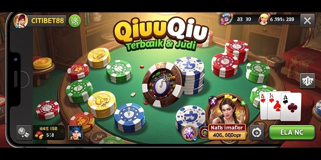 Screenshot gameplay QiuQiu yang mendebarkan dalam CITIBET88.