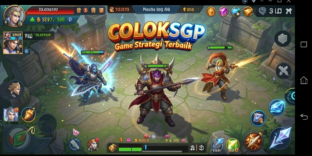 Tampilan gameplay SLG yang mendebarkan dan penuh strategi.