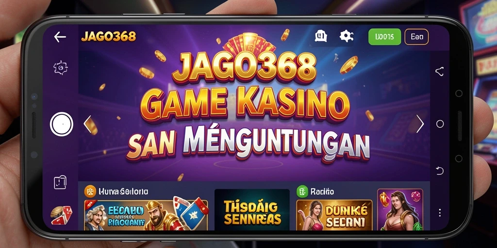 Screenshot gameplay JAGO368 yang menunjukkan suasana Kasino yang mendebarkan.