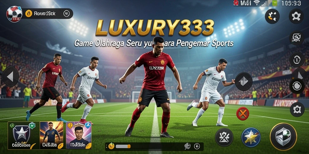 Screenshot LUXURY333 menampilkan aksi seru dalam permainan olahraga.
