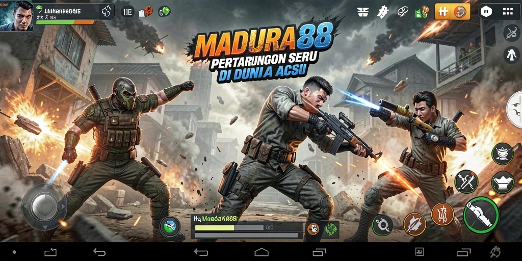 Tampilan Gameplay Seru MADURA88 dalam Pertarungan Aksi.