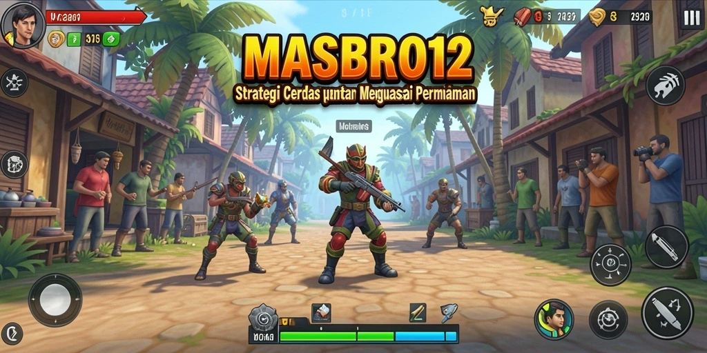 Tampilan gameplay menarik dalam MASBRO12 dengan strategi yang dinamis.