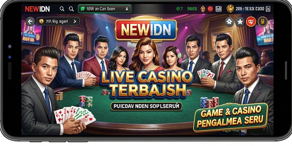 Tampilan gameplay seru dan interaktif dari Live Casino NEWIDN.