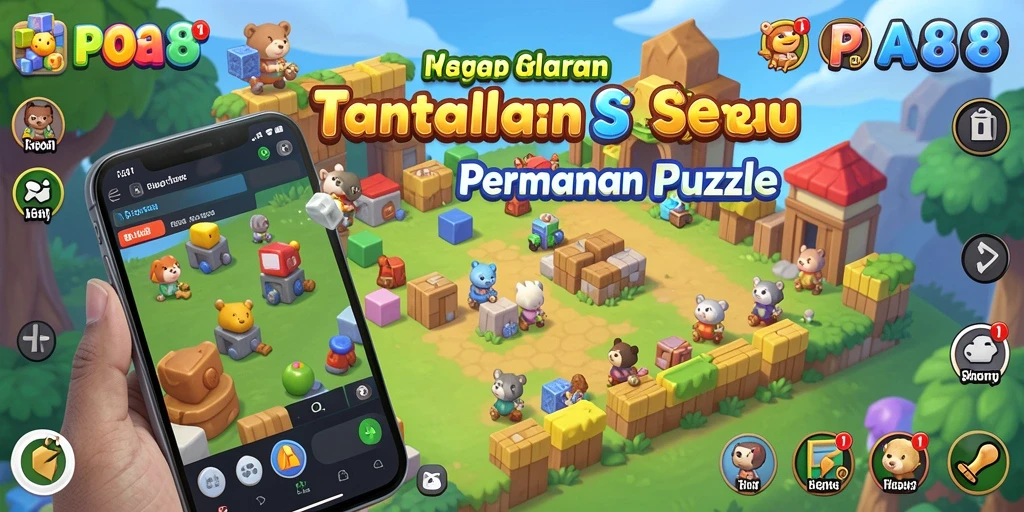 Tampilan gameplay POA88 menampilkan tantangan seru dalam Puzzle.