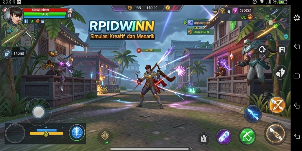 Tampilan menarik dari gameplay RPIDWIN yang menantang.
