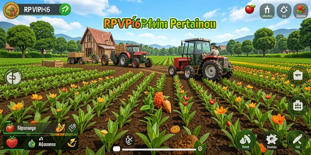 Tampilan menarik dari gameplay RPVIP6 dalam bertani.
