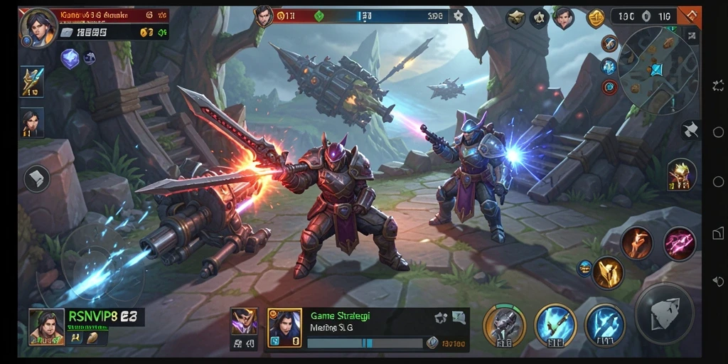 Tangkapan layar gameplay RSNVIP8 menampilkan aksi strategi yang mendebarkan.