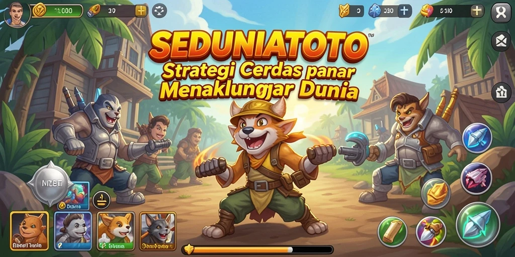 Tampilan screenshot gameplay game strategi SEDUNIATOTO.