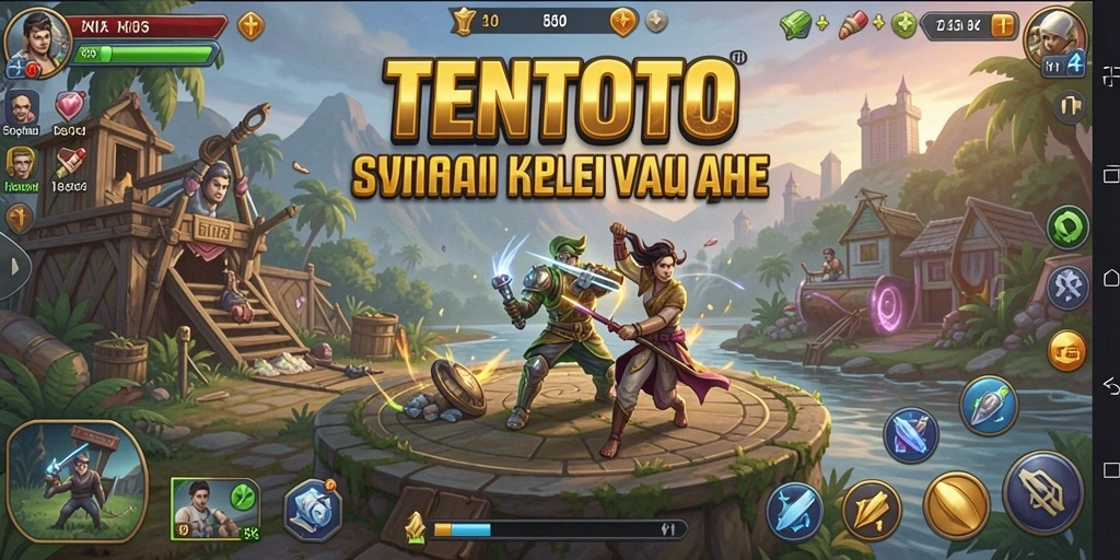Screenshot gameplay TENTOTO yang menampilkan aksi strategis di lapangan.