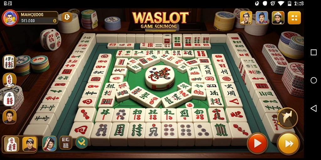 Gameplay WASLOT menampilkan keseruan permainan Mahjong yang menantang.